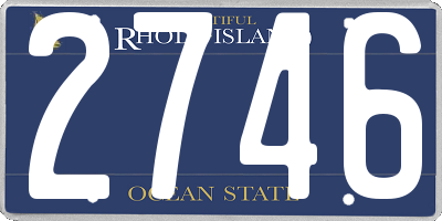 RI license plate 2746