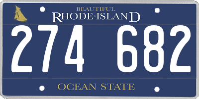RI license plate 274682
