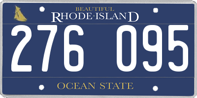 RI license plate 276095