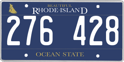 RI license plate 276428