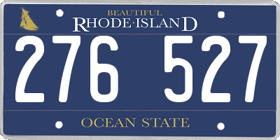 RI license plate 276527