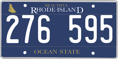 RI license plate 276595