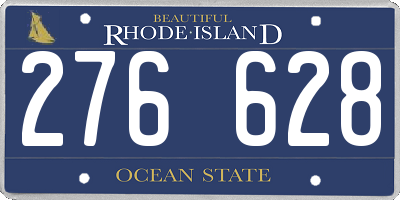 RI license plate 276628