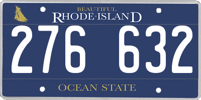 RI license plate 276632