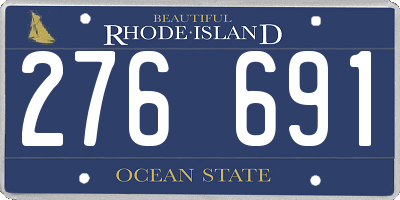 RI license plate 276691