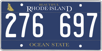 RI license plate 276697