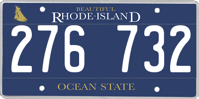 RI license plate 276732