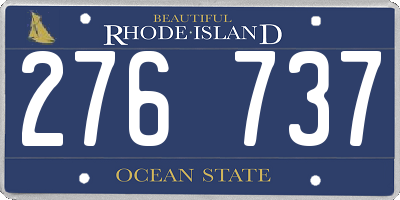 RI license plate 276737