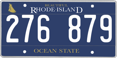 RI license plate 276879
