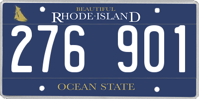 RI license plate 276901