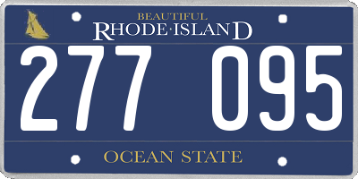 RI license plate 277095
