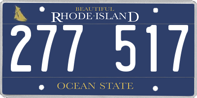 RI license plate 277517