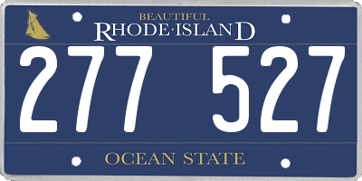 RI license plate 277527