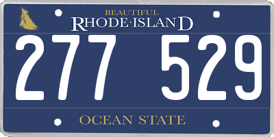RI license plate 277529