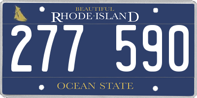 RI license plate 277590