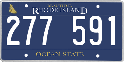 RI license plate 277591