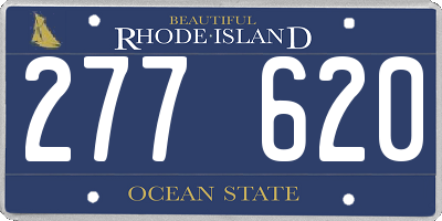 RI license plate 277620