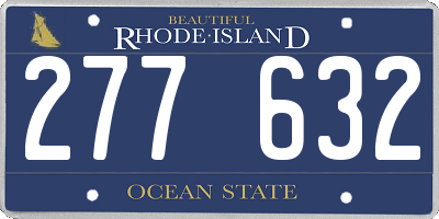 RI license plate 277632