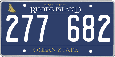 RI license plate 277682