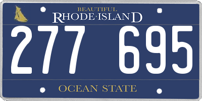 RI license plate 277695
