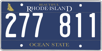 RI license plate 277811