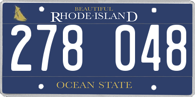 RI license plate 278048