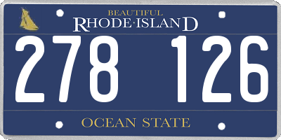 RI license plate 278126