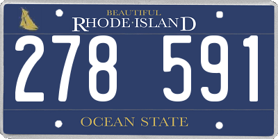 RI license plate 278591