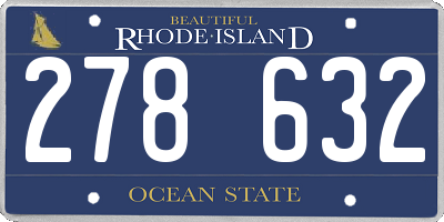RI license plate 278632