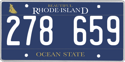 RI license plate 278659