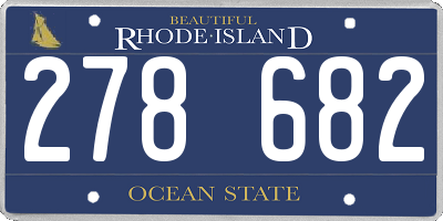 RI license plate 278682