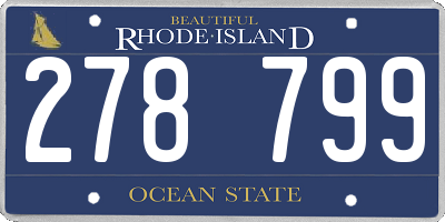 RI license plate 278799