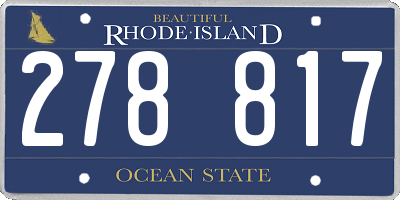 RI license plate 278817