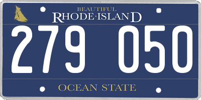 RI license plate 279050