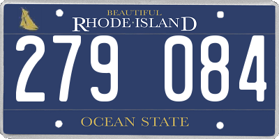 RI license plate 279084
