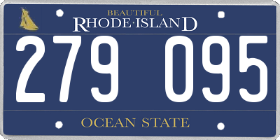 RI license plate 279095