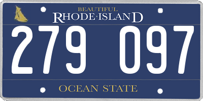 RI license plate 279097