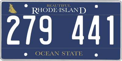 RI license plate 279441
