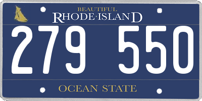 RI license plate 279550
