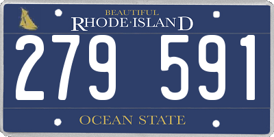 RI license plate 279591