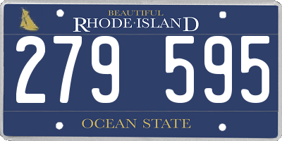 RI license plate 279595