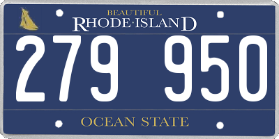 RI license plate 279950