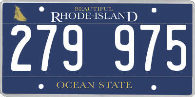 RI license plate 279975