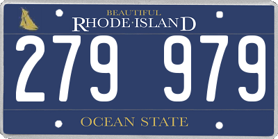 RI license plate 279979