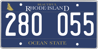 RI license plate 280055