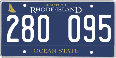 RI license plate 280095