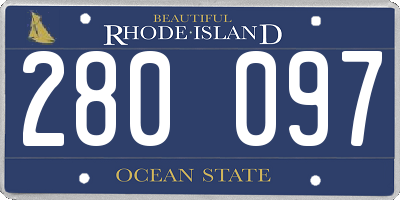 RI license plate 280097