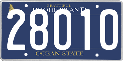RI license plate 28010
