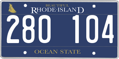 RI license plate 280104