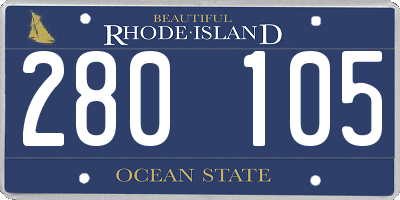 RI license plate 280105